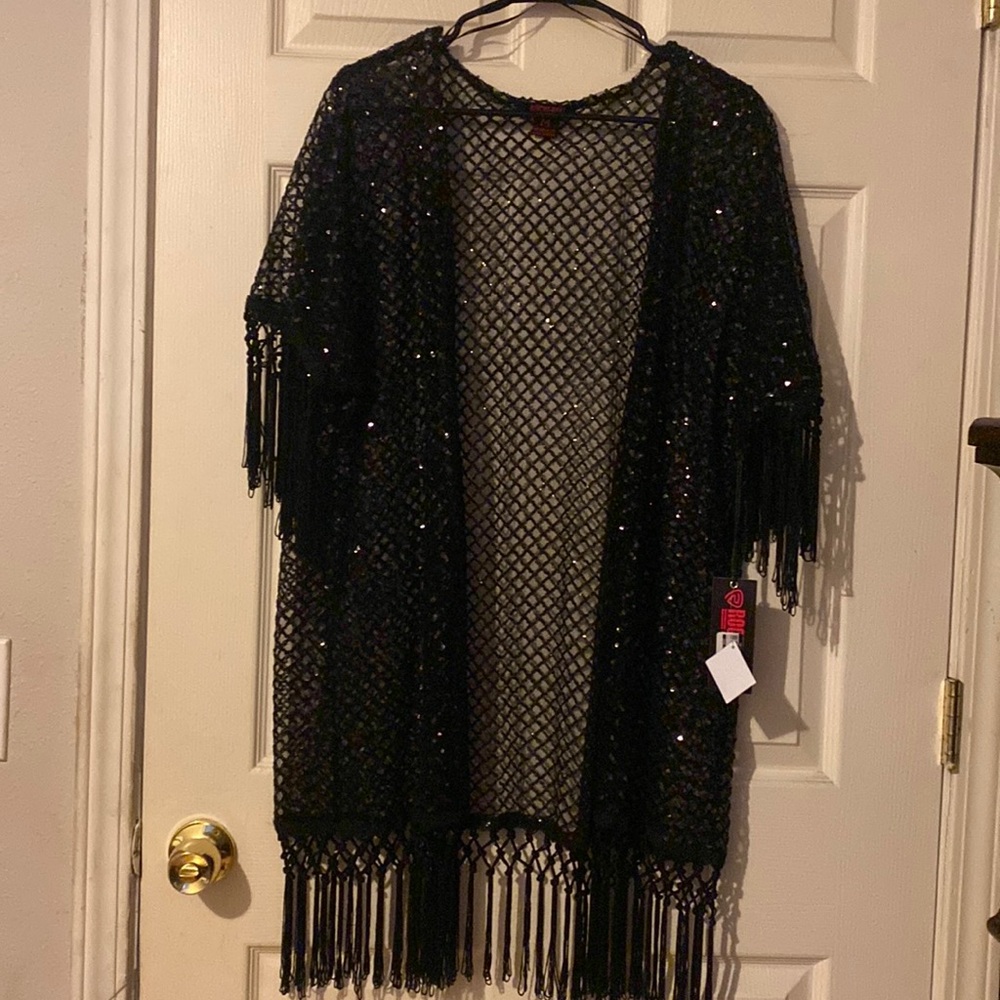 Rock & Roll Black Kimono 
Size Medium